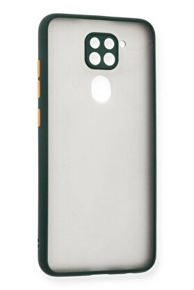CepteToptan Xiaomi Redmi Note 9 Kılıf Montreal Silikon Kapak - Yeşil - DROPX7555-6543