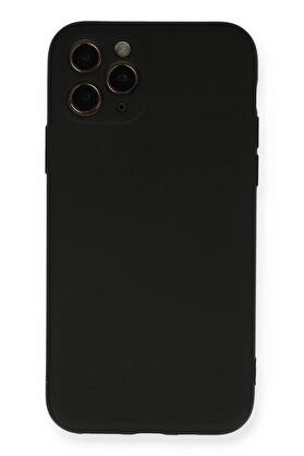CepteToptan iPhone 11 Pro Kılıf Nano içi Kadife Silikon - Siyah - DROPX2696-8614