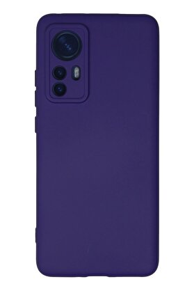 CepteToptan Xiaomi Mi 12 Kılıf Nano içi Kadife Silikon - Mor - DROPX8386-6238