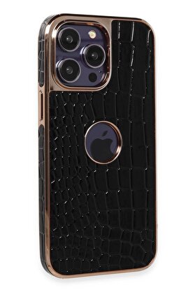 CepteToptan iPhone 14 Pro Kılıf Snake Kapak - Siyah - DROPX4976-8153