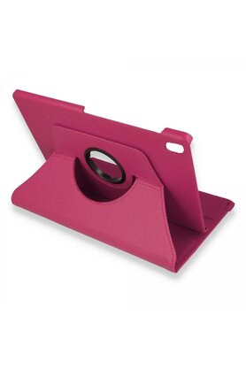 CepteToptan M10 FHD Plus X606F Kılıf 360 Tablet Deri Kılıf - Pembe - DROPX8958-6642