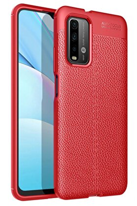 CepteToptan Xiaomi Redmi 9T Kılıf Auto Focus Kapak - Kırmızı - DROPX7590-9070