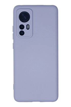 CepteToptan Xiaomi Mi 12 Kılıf Nano içi Kadife Silikon - Lila - DROPX9400-2269