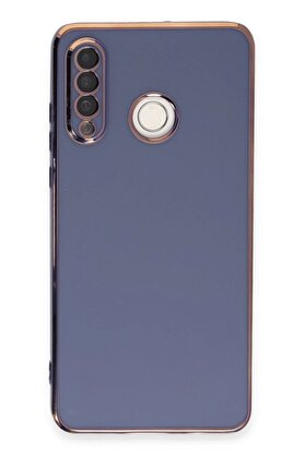 CepteToptan Huawei P30 Lite Kılıf Volet Silikon - Mavi - DROPX5369-1785