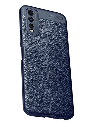 CepteToptan Vivo Y11S Kılıf Auto Focus Kapak - Lacivert - DROPX6809-8960