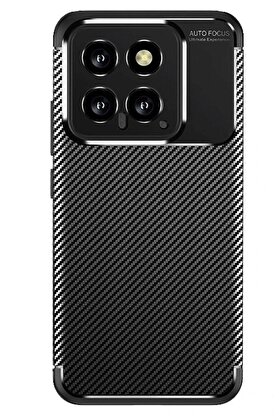 CepteToptan Xiaomi Mi 14T Kılıf Auto Focus Karbon Kapak - Siyah - DROPX5984-7212