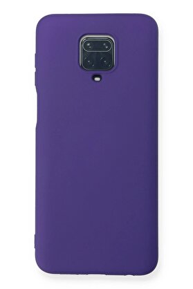 CepteToptan Xiaomi Redmi Note 9 Pro Kılıf Nano içi Kadife Silikon - Mor - DROPX8526-5801
