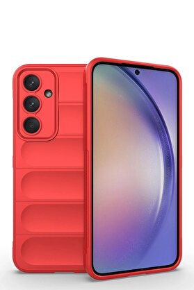 CepteToptan Samsung Galaxy M14 5G Kılıf Optimum Silikon - Kırmızı - DROPX9210-3300