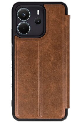 CepteToptan Xiaomi Redmi Note 14 4G Kılıf Flip Cover - Taba - DROPX2580-8707