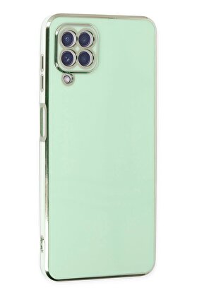 CepteToptan Samsung Galaxy A22 Kılıf Volet Silikon - Açık Yeşil - DROPX2837-6852