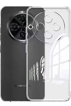 CepteToptan Tecno Spark 30C Kılıf Lüx Şeffaf Silikon - DROPX9921-4994