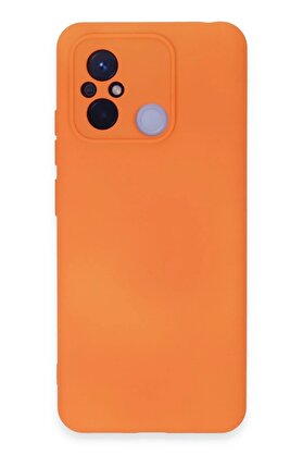 CepteToptan Xiaomi Redmi 12C Kılıf Nano içi Kadife Silikon - Turuncu - DROPX8191-8531