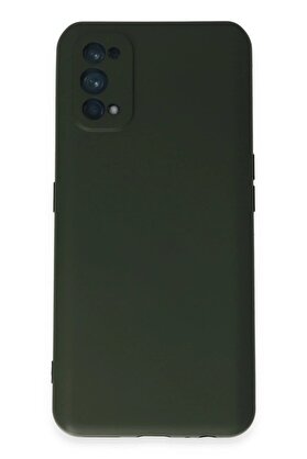 CepteToptan Realme 7 Pro Kılıf Nano içi Kadife Silikon - Koyu Yeşil - DROPX6246-3647