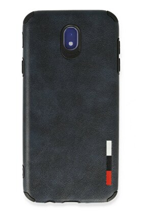 CepteToptan Samsung Galaxy J7 Pro / J730 Kılıf Loop Deri Silikon - Lacivert - DROPX7129-7912