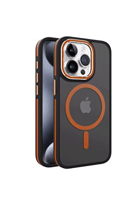 CepteToptan iPhone 13 Pro Max Winner Magsafe Kapak - Turuncu - DROPX5094-8676