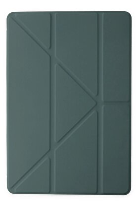 CepteToptan Xiaomi Redmi Pad SE Kılıf Kalemlikli Mars Tablet Kılıfı - Koyu Yeşil - DROPX2010-6110