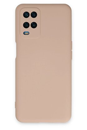 CepteToptan Oppo A54 4G Kılıf Nano içi Kadife Silikon - Pudra - DROPX5185-8952
