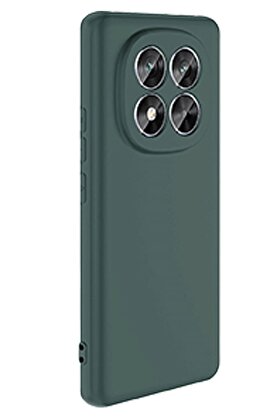 CepteToptan Xiaomi Redmi Note 14 Pro 5G Kılıf Nano içi Kadife Silikon - Koyu Yeşil - DROPX7107-2042