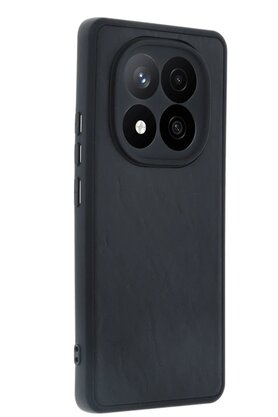 CepteToptan Xiaomi Redmi Note 14 Pro 4G Kılıf Aras Deri Kapak - Siyah - DROPX4972-9116