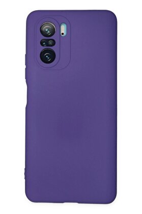 CepteToptan Xiaomi Poco F3 Kılıf Nano içi Kadife Silikon - Mor - DROPX2754-2697