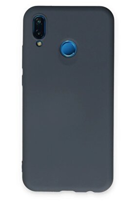 CepteToptan Huawei P20 Lite Kılıf Nano içi Kadife Silikon - Gri - DROPX1427-7847