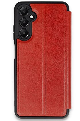 CepteToptan Samsung Galaxy A36 Kılıf Flip Cover - Kırmızı - DROPX7326-7424