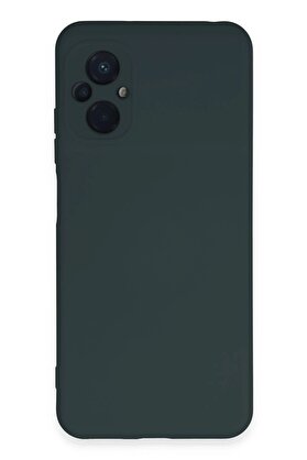 CepteToptan Xiaomi Poco M5 Kılıf Nano içi Kadife Silikon - Koyu Yeşil - DROPX5242-1015