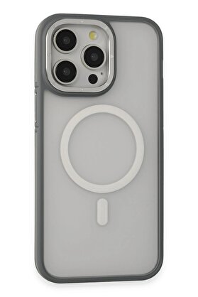 CepteToptan iPhone 14 Pro Max Kılıf Rocky Magsafe Kapak - Gümüş - DROPX1216-9654