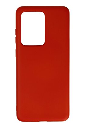 CepteToptan Samsung Galaxy S20 Ultra Kılıf Nano içi Kadife Silikon - Kırmızı - DROPX8189-8114