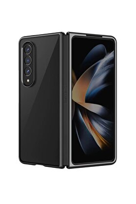 CepteToptan Samsung Galaxy Z Fold 4 Kılıf Fold Element Kapak - Siyah - DROPX1535-3844