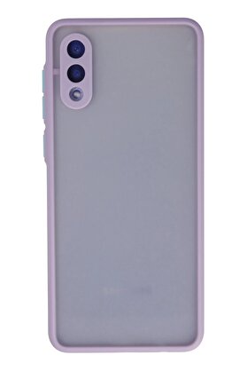 CepteToptan Samsung Galaxy A02 Kılıf Montreal Silikon Kapak - Mor - DROPX5533-8166