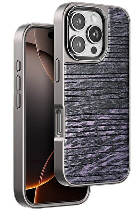 CepteToptan iPhone 16 Pro Wave Kapak - Derin Mor - DROPX7823-7296