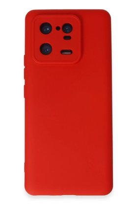 CepteToptan Xiaomi Mi 13 Pro Kılıf Nano içi Kadife Silikon - Kırmızı - DROPX9387-5374