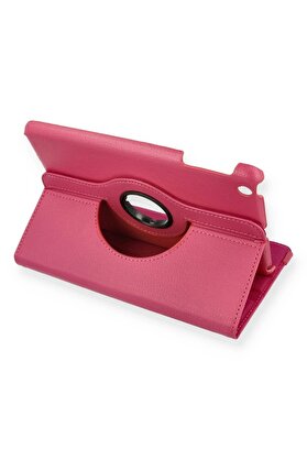 CepteToptan iPad Mini 1 Kılıf 360 Tablet Deri Kılıf - Pembe - DROPX9963-4268