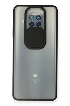 CepteToptan Xiaomi Mi 10T Lite Kılıf Palm Buzlu Kamera Sürgülü Silikon - Siyah - DROPX9096-6088