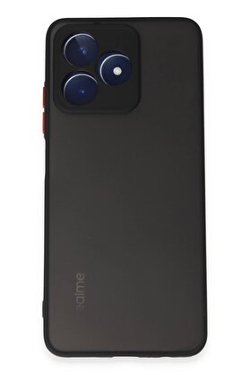 CepteToptan Realme C53 Kılıf Montreal Silikon Kapak - Siyah - DROPX2503-5512