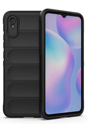 CepteToptan Xiaomi Redmi 9A Kılıf Optimum Silikon - Siyah - DROPX8287-5061