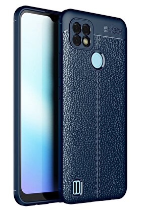 CepteToptan Realme C21 Kılıf Auto Focus Kapak - Lacivert - DROPX9675-7045