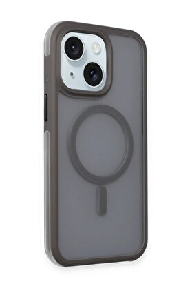 CepteToptan iPhone 15 Toras Airbag Magsafe Kapak - Titan Gri - DROPX7679-3205