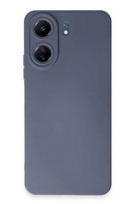 CepteToptan Xiaomi Redmi 13C Kılıf Nano içi Kadife Silikon - Gri - DROPX2224-7349