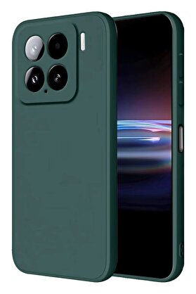 CepteToptan Xiaomi Mi 15 Kılıf Nano içi Kadife Silikon - Koyu Yeşil - DROPX1622-7688