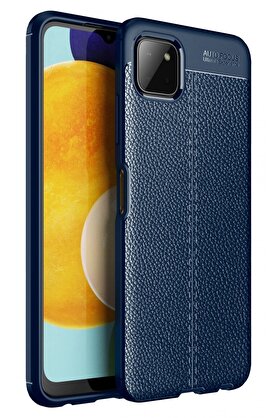 CepteToptan Samsung Galaxy A22 Kılıf Auto Focus Kapak - Lacivert - DROPX7532-3746