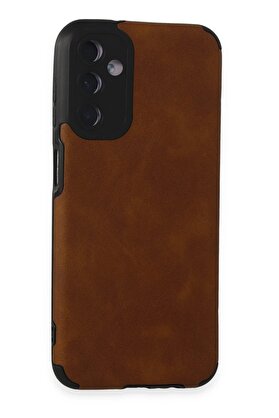 CepteToptan Samsung Galaxy M14 5G Kılıf Loop Deri Silikon - Kahverengi - DROPX7809-5285