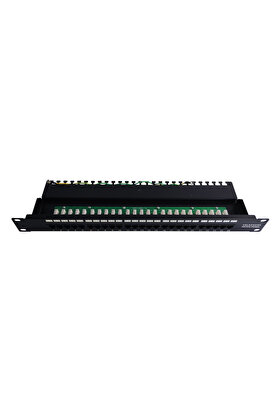 evimdeyokyok Beek 25 port CAT 3 ISDN Patch Panel, zırhsız, 8P4C, LSA, 1U, kabinete monte edilebilir<br> Bee