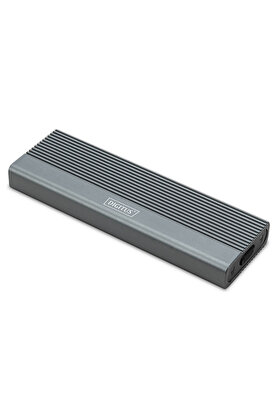 evimdeyokyok Digitus M.2 NVMe PCIe SSD için Mini Kutu, 10Gbps, USB 3.1 Gen2, alüminyum<br> Digitus USB M.2