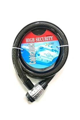 Cable Lock Motosiklet Kilidi Çelik Güçlendirilmiş Halat Zincir Kilit 25x1500