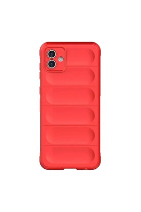 CepteToptan Samsung Galaxy A06 Kılıf Optimum Silikon - Kırmızı - DROPX5748-6333