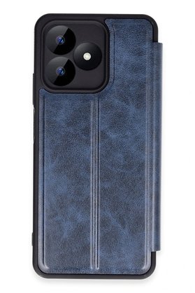 CepteToptan Realme Note 50 4G Kılıf Flip Cover - Lacivert - DROPX8613-4955