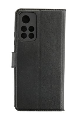 CepteToptan Xiaomi Redmi Note 11T Kılıf Trend S Plus Kapaklı Kılıf - Siyah - DROPX6673-9267