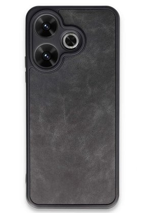 CepteToptan Xiaomi Redmi 13 4G Kılıf Aras Deri Kapak - Siyah - DROPX6897-2595